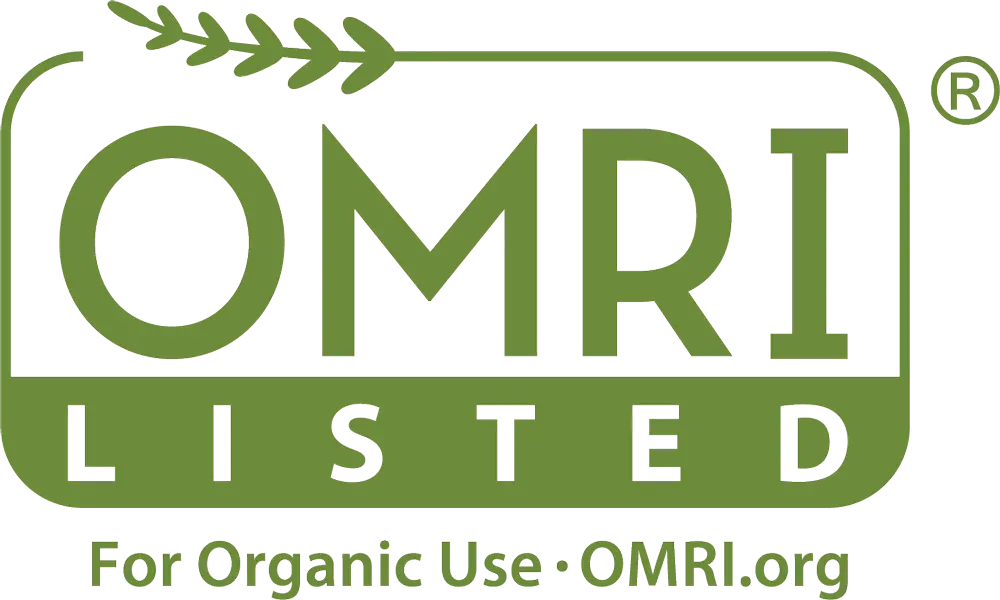 OMRI Listed seal reading For Organic Use, OMRI.org