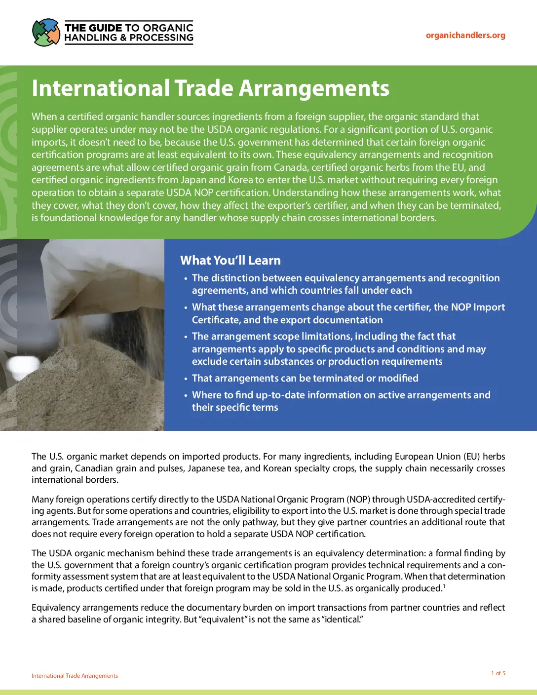 International Trade Arrangements