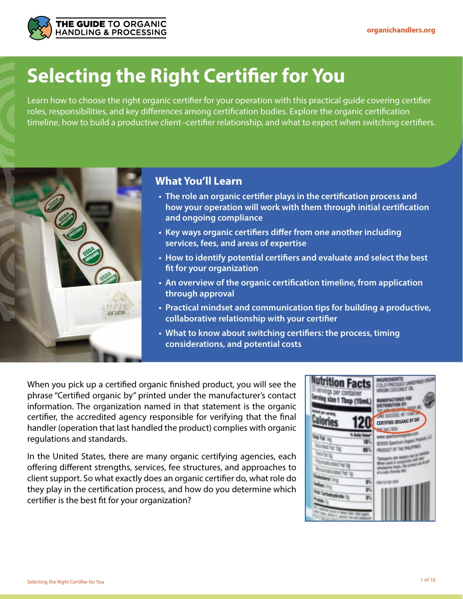 Selecting the Right Certifier for You